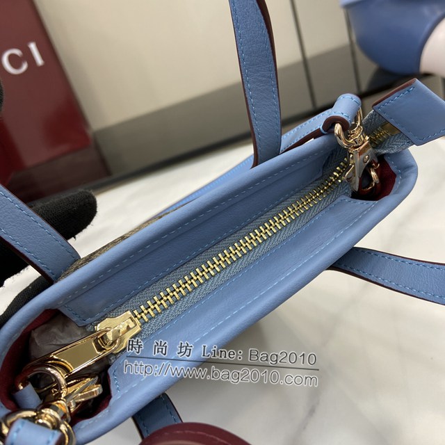 Gucci專櫃古馳最新款飾熊貓細節GG迷你手提肩包 jh2016型號：831899